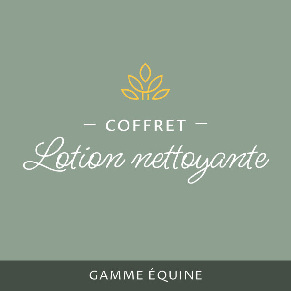 Coffret lotion nettoyante (équine)