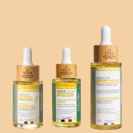 Présentation des 3 sérums pour chevaux